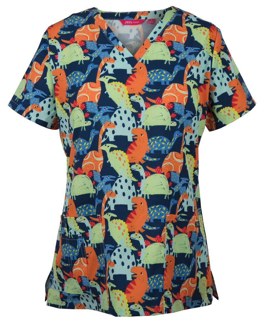 SCRUB Top Printed Wo's-4STP1