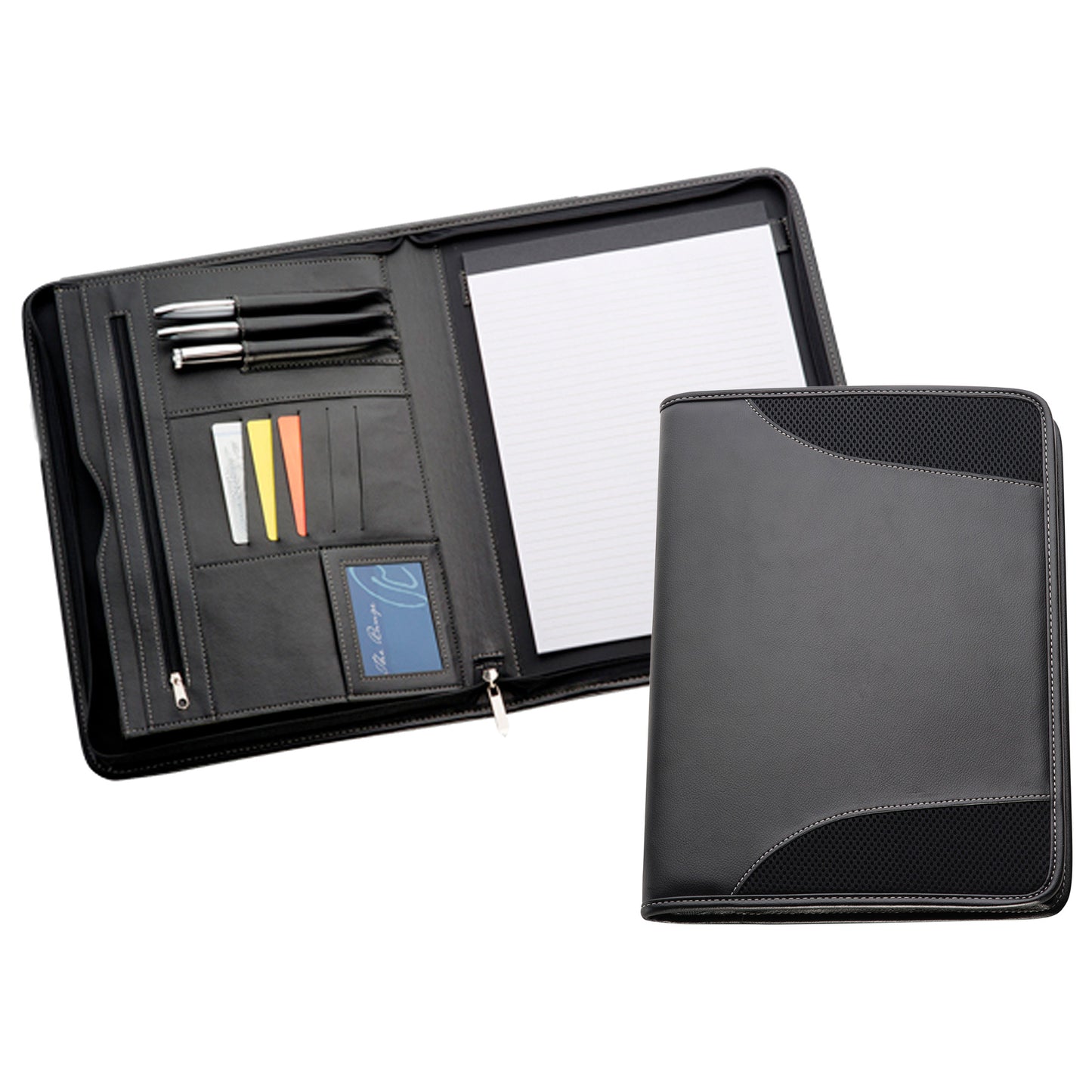 A4 NON-Leather Compendium-9184BK