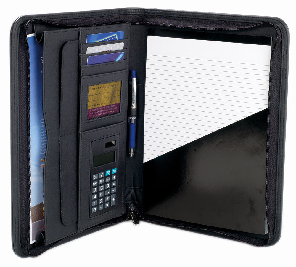Leather Compendium with Calculator