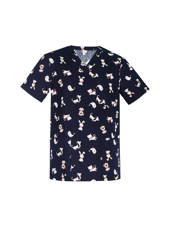 PRINTED Best Friends Scrub Top Mens-CST147MS