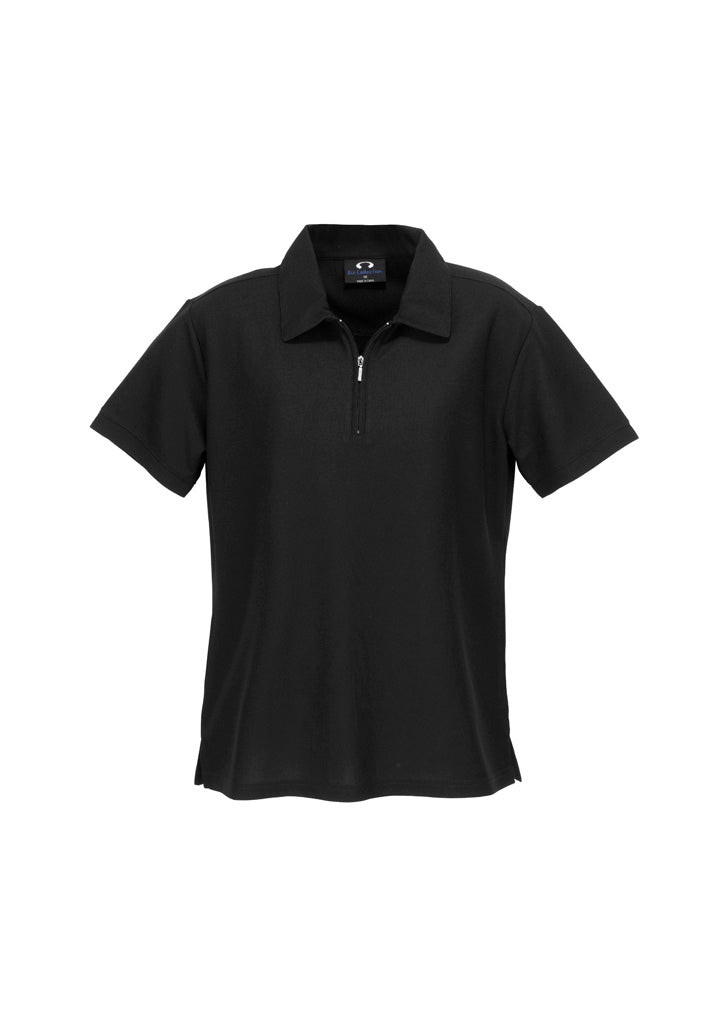 Womens Micro Waffle Short Sleeve Polo-P3325