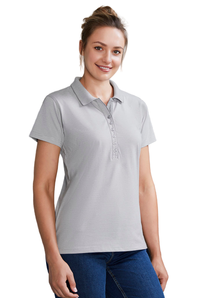 Womens Shadow Short Sleeve Polo-P501LS
