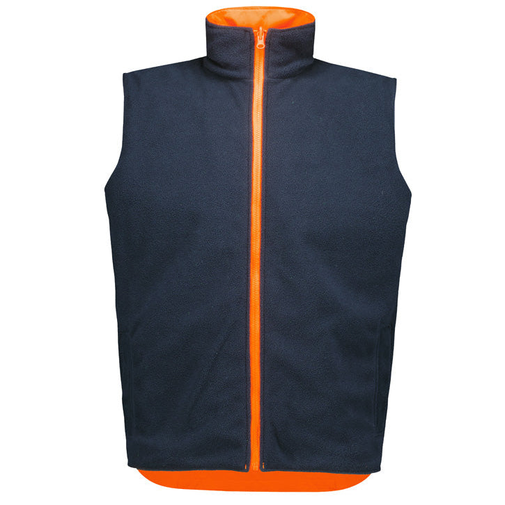 HI VIS Waterproof Reversible Vest Unisex-ZV228*