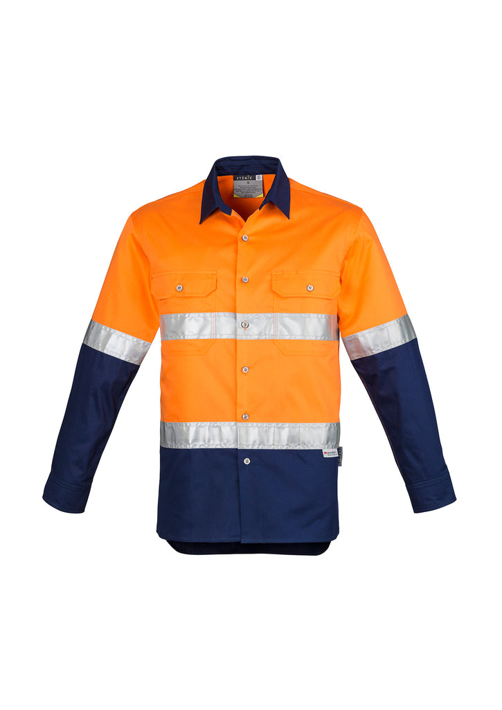 Mens Industrial Long Sleeve Shirt - Hoop Taped