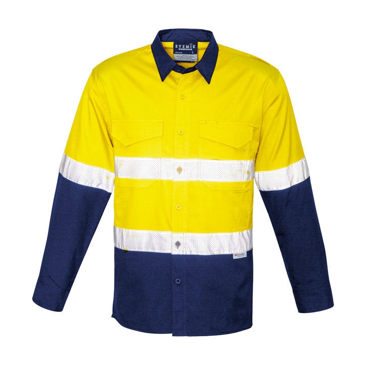 RUGGED Cooling Hi Vis Taped Long Sleeve Shirt Mens-ZW129*