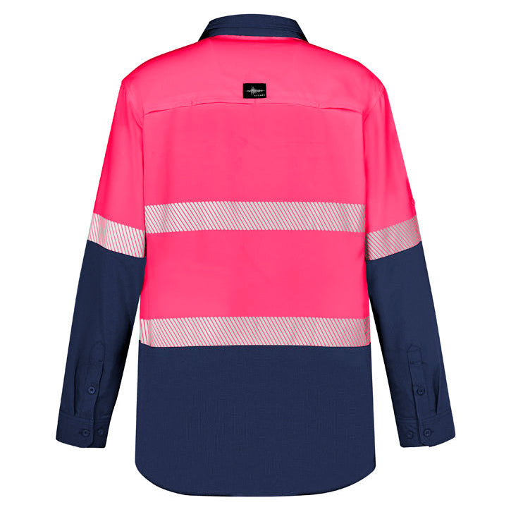 HI VIS Outdoor Segmented Tape L/S Shirt Mens-ZW470*
