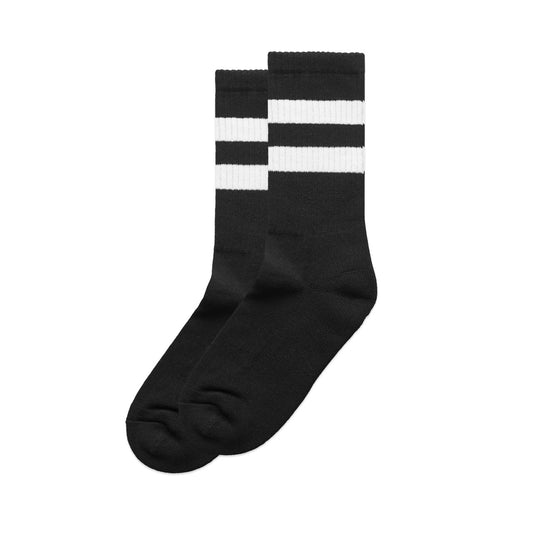 RELAX STRIPE SOCKS (2 PK) BL/WH