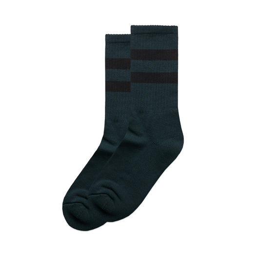 RELAX STRIPE SOCKS (2 PK) PI/BL
