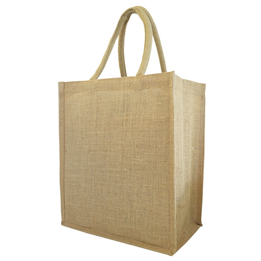 Six Bottle Jute Tote Bag