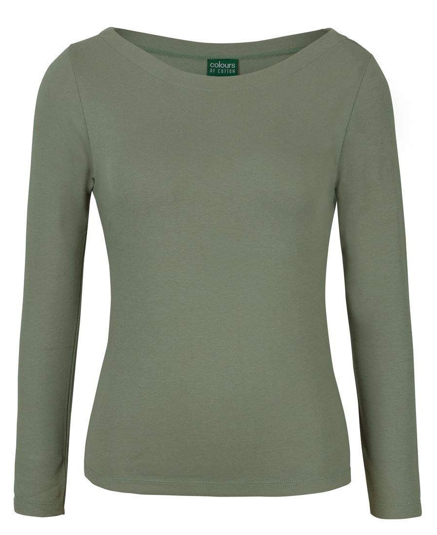 C of C LADIES L/S BOAT NECK TEE