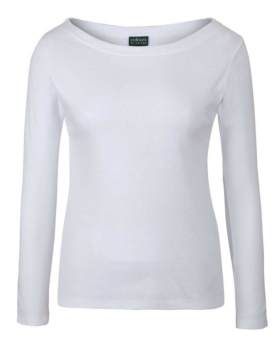 C of C LADIES L/S BOAT NECK TEE