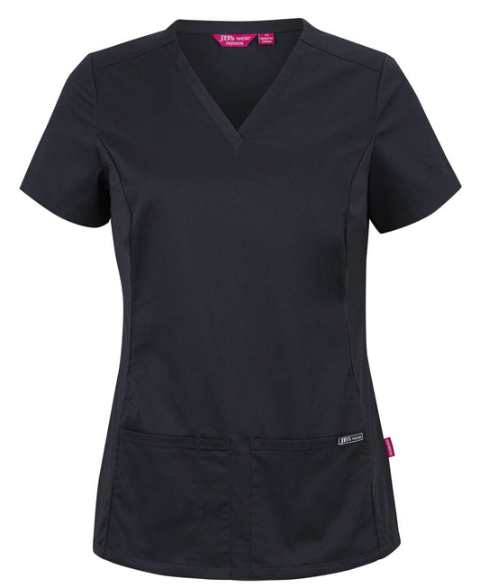 PREMIUM Stretch Panel Scrub Top Wo's-4SUT1
