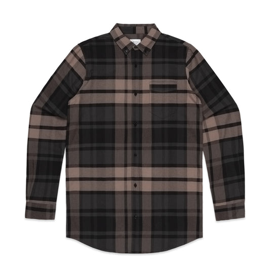PLAID OXFORD SHIRT BLACK/COAL/MUSK