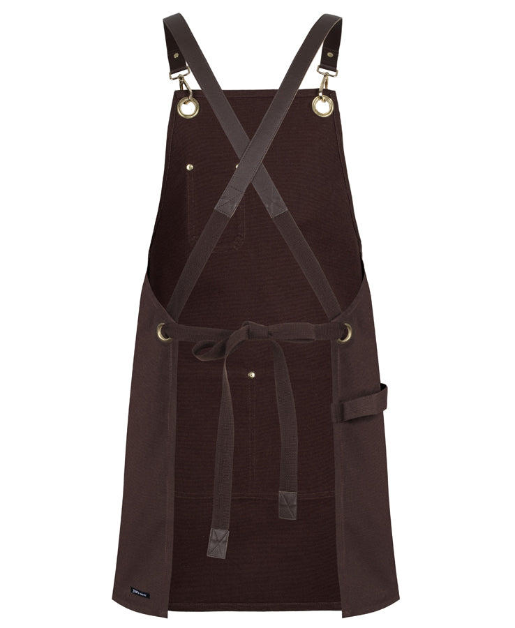 65x75 BRASS Eyelet Canvas Apron with PU Strap-5ACBP