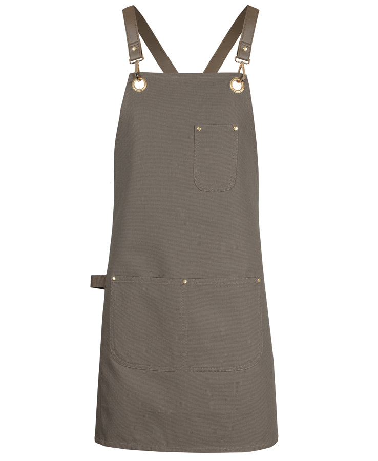 65x75 BRASS Eyelet Canvas Apron with PU Strap-5ACBP