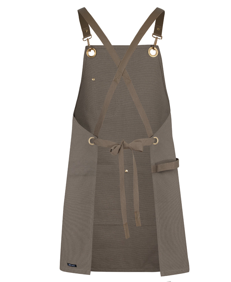 65x75 BRASS Eyelet Canvas Apron with PU Strap-5ACBP
