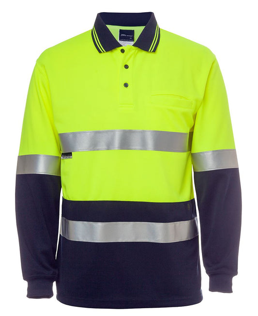 JB's HV L/S (D+N) COTTON BACK POLO /NVY
