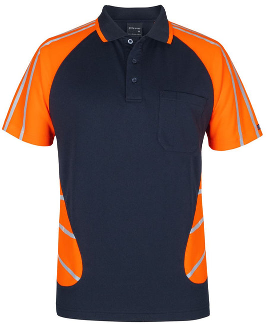 JB's STREET SPIDER POLO W/ REFLECTIVE STRIPE /NVY