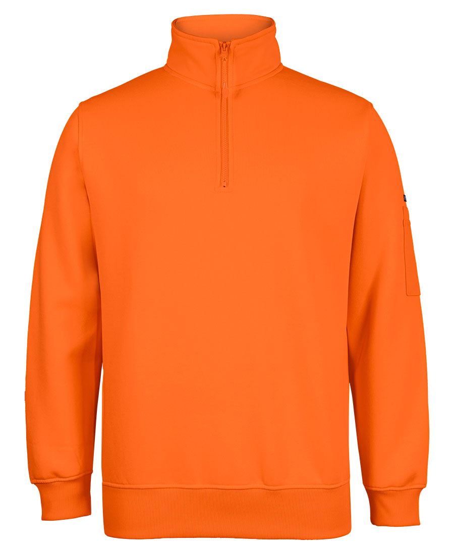 HI VIS 1/2 Zip Fleecy-6HVFH*