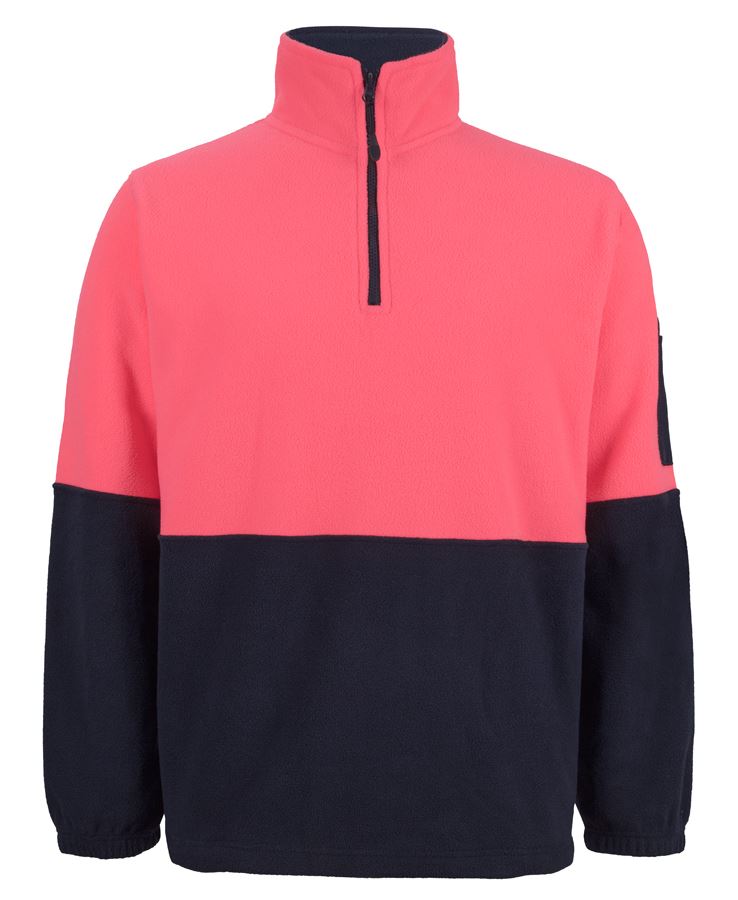 Hi Vis 1/2 Zip Polar Fleece-6HVPF*