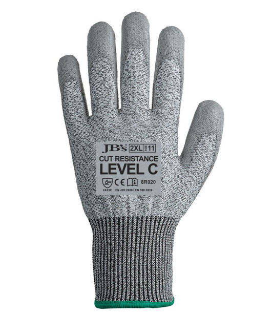 PU BREATHABLE Cut Resist Level C Glove (12 pack)-8R020