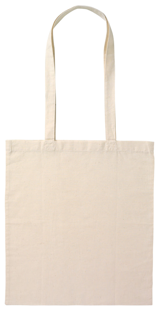 Calico Bag Long Handle - Natural