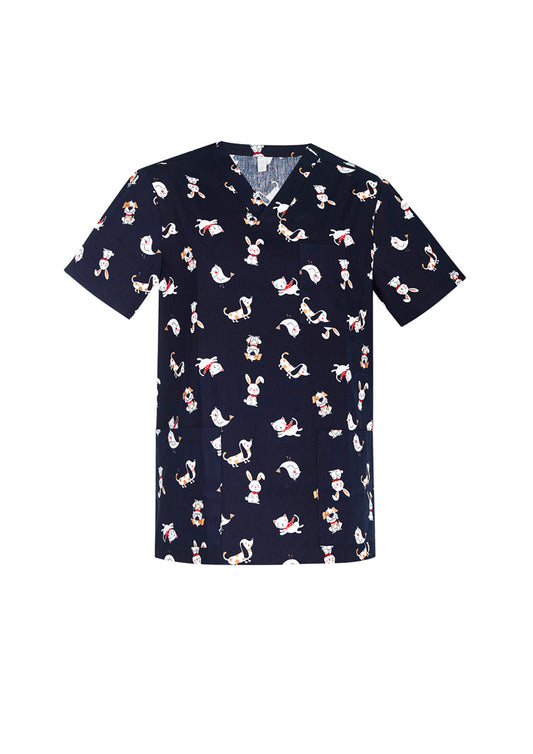 PRINTED Best Friends Scrub Top Mens-CST147MS