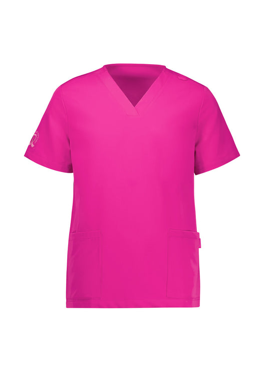 PINK V-Neck Scrub Top Wo's-CST245LS