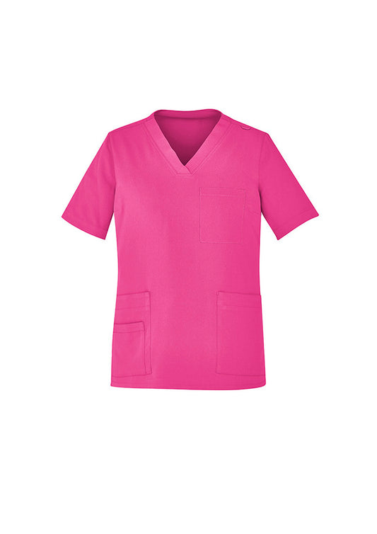 PINK V-Neck Scrub Top Unisex-CST250US