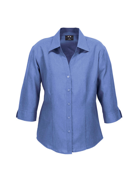 Womens Oasis 3/4 Sleeve Shirt-LB3600