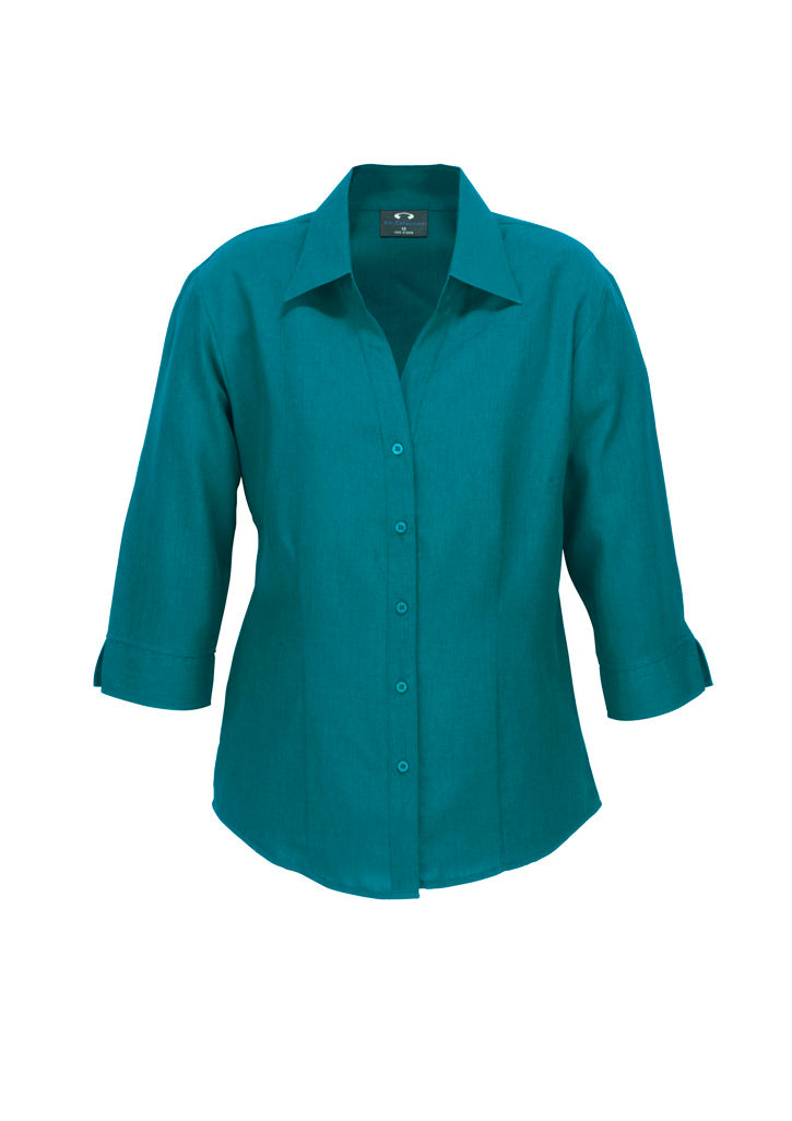 Womens Oasis 3/4 Sleeve Shirt-LB3600