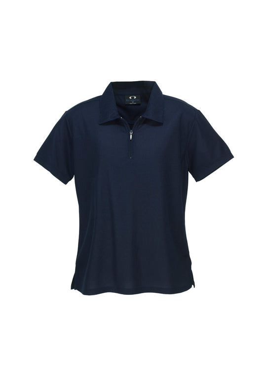 Womens Micro Waffle Short Sleeve Polo-P3325