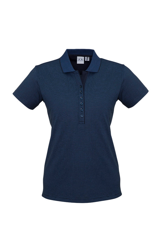 Womens Shadow Short Sleeve Polo-P501LS