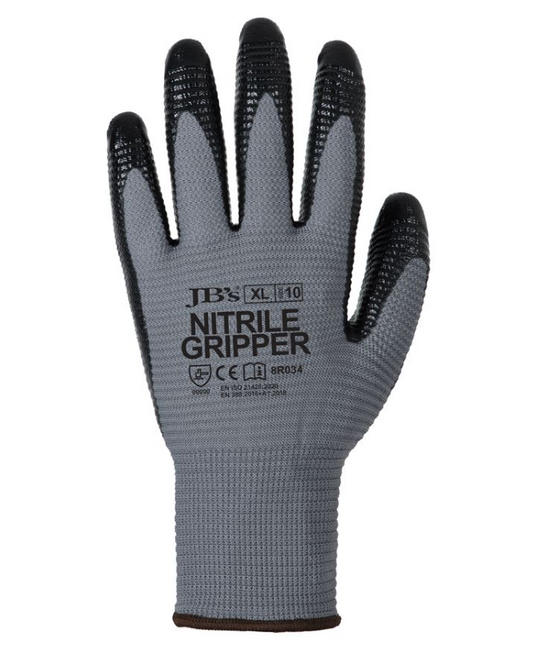 NITRILE Gripper Glove (12 Pack)-8R034