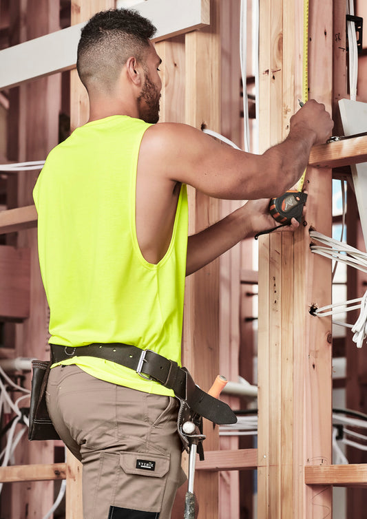 Mens Hi Vis Sleeveless Tee