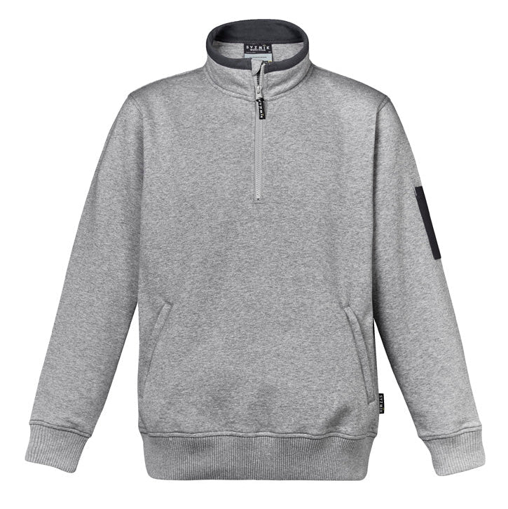 1/4 ZIP Brushed Fleece Pullover Unisex-ZT366*