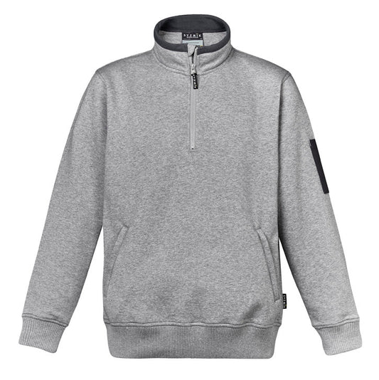 1/4 ZIP Brushed Fleece Pullover Unisex-ZT366*