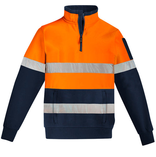 HI VIS 1/4 Zip Pullover - Hoop Taped Unisex-ZT567*