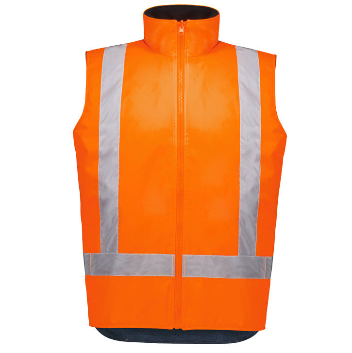 HI VIS Waterproof Reversible Vest Unisex-ZV228*