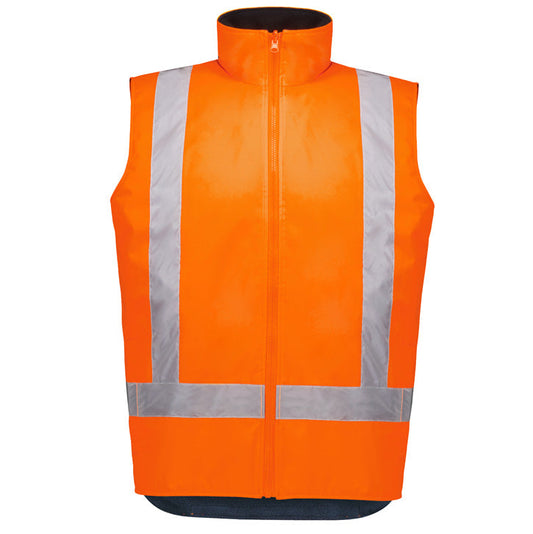 HI VIS Waterproof Reversible Vest Unisex-ZV228*