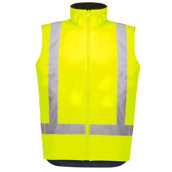 HI VIS Waterproof Reversible Vest Unisex-ZV228*