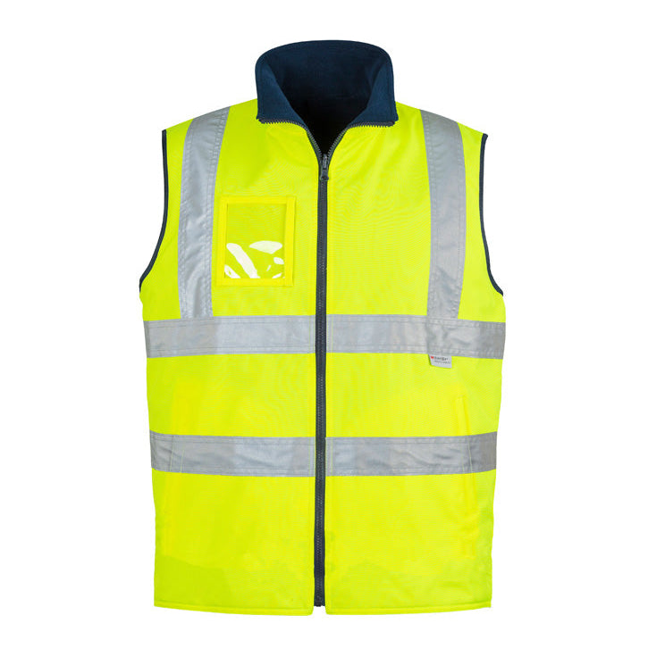 HI VIS Lightweight Waterproof Vest Mens-ZV358*