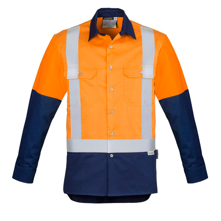 INDUSTRIAL Long Sleeve Shirt-Shoulder Taped Mens-ZW124*