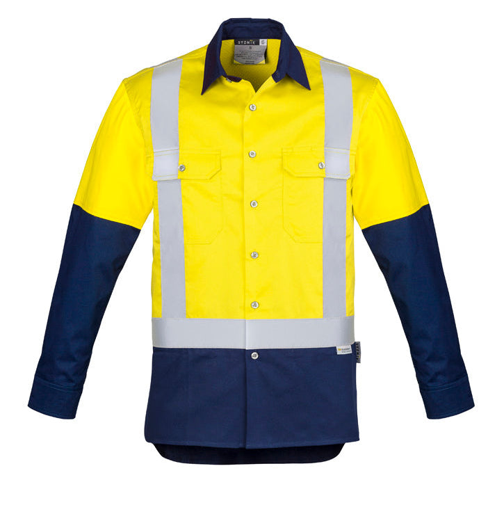 INDUSTRIAL Long Sleeve Shirt-Shoulder Taped Mens-ZW124*