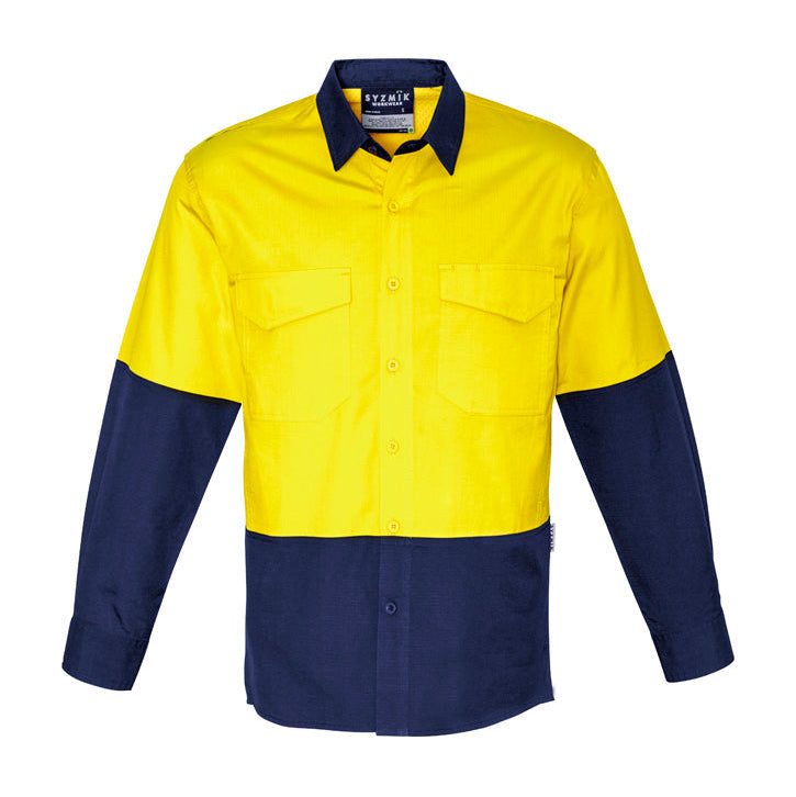 RUGGED Cooling Hi Vis Long Sleeve Shirt Mens-ZW128*