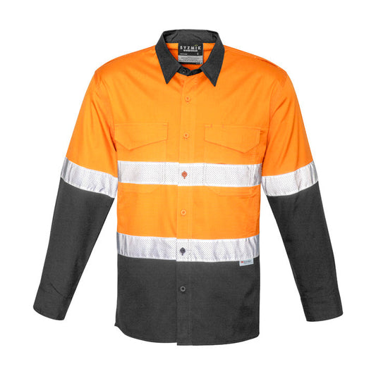 RUGGED Cooling Hi Vis Taped Long Sleeve Shirt Mens-ZW129*