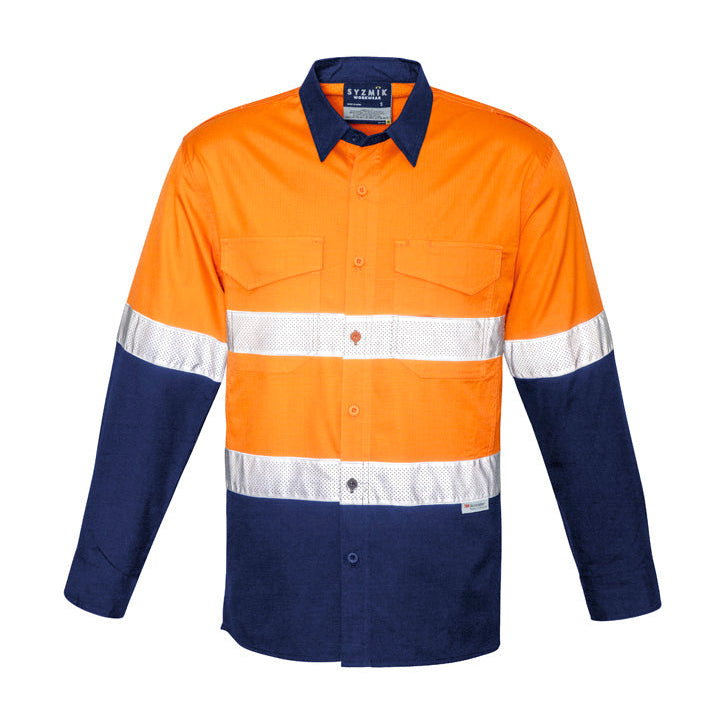RUGGED Cooling Hi Vis Taped Long Sleeve Shirt Mens-ZW129*