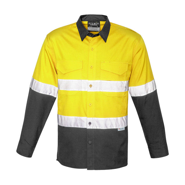 RUGGED Cooling Hi Vis Taped Long Sleeve Shirt Mens-ZW129*