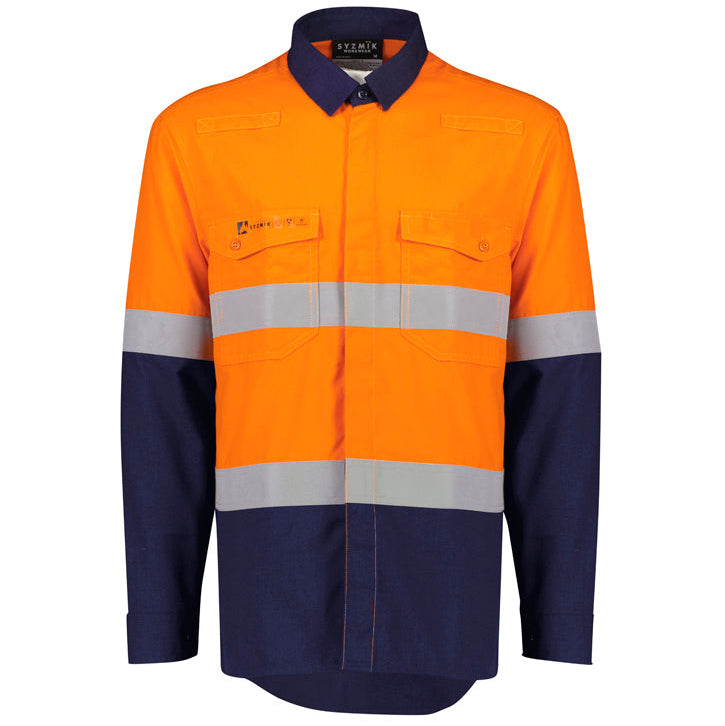 ORANGE Flame Lightweight Ripstop Shirt-Hoop Taped Mens-ZW180*