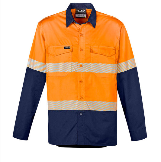 RUGGED Cooling Hi Vis Segmented Tape Long Sleeve Shirt Mens-ZW229*